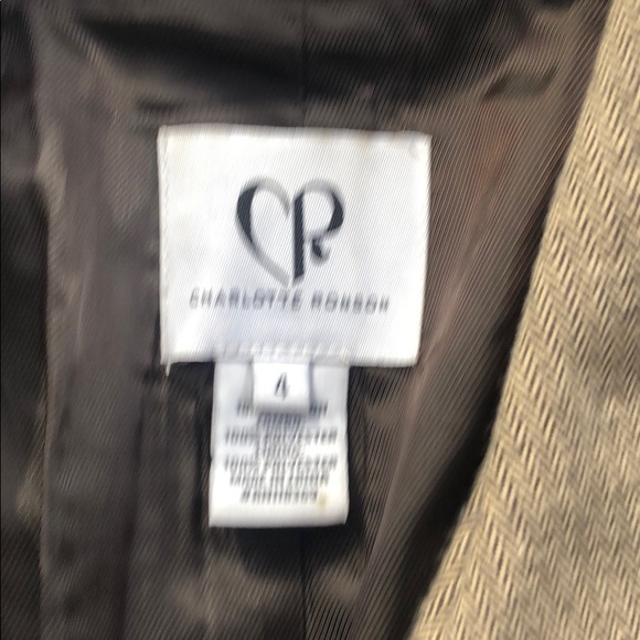 Charlotte Ronson sz 4 herringbone blazer - Picture 6 of 6